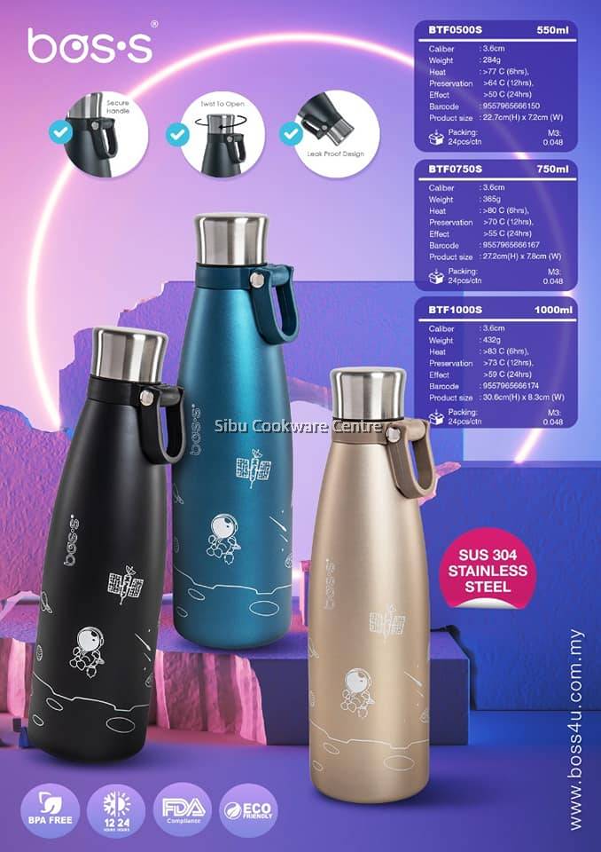 bos's S/S Travel Vacuum Bottle (Gold Colour)