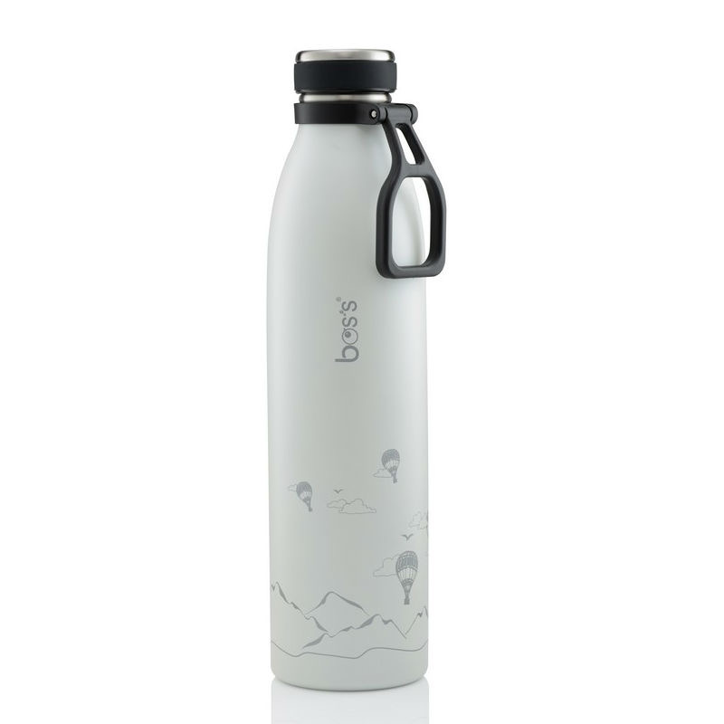 Bos's S/S Travel Vacuum Bottle (White)